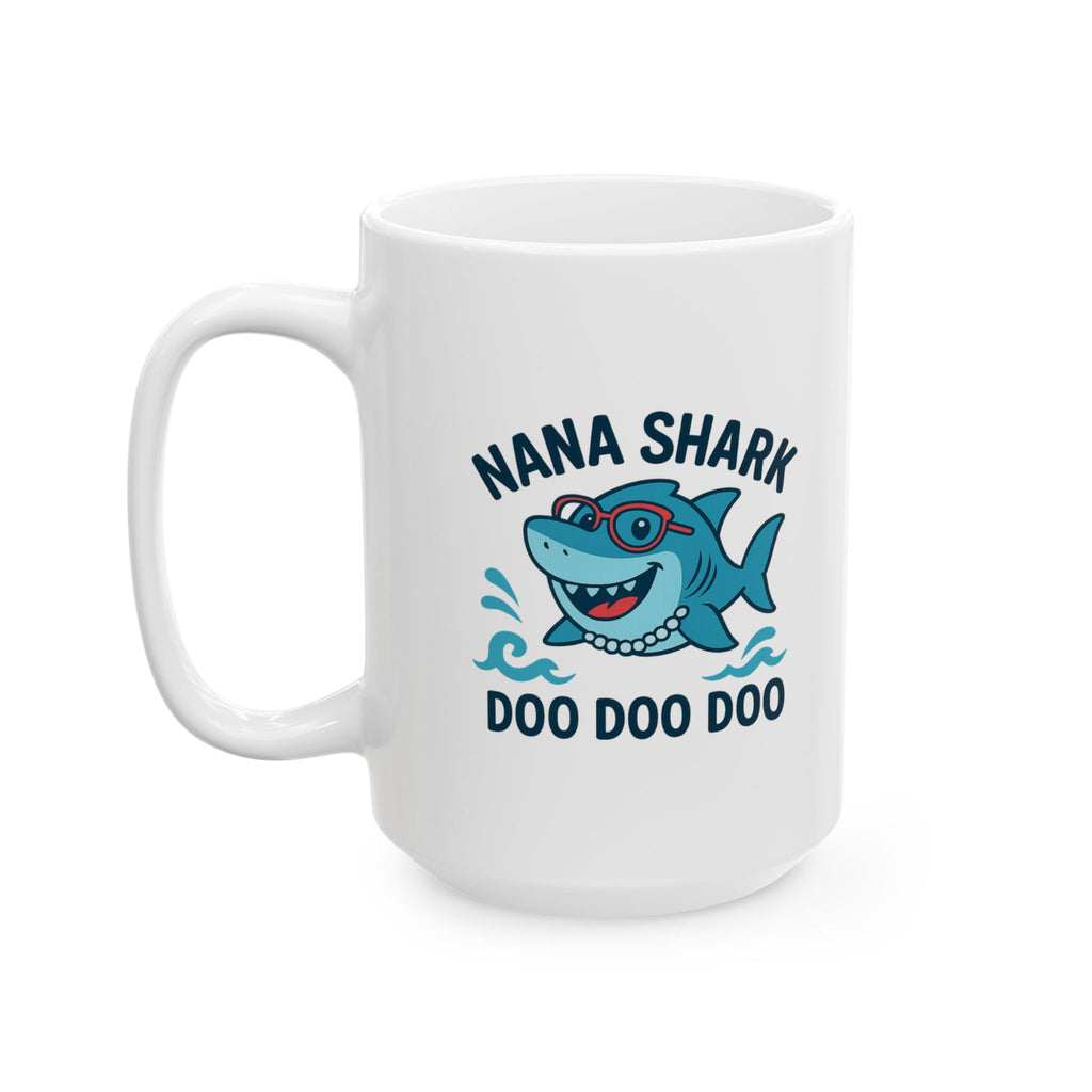 Nana Shark Doo Doo Funny Coffee Mug | Funny Gift | Ceramic Mug
