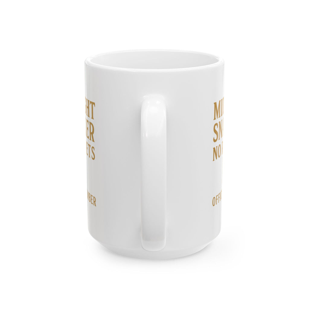 Midnight Snacker No Regrets Official Member Coffee Mug | Unique Gift | Ceramic Mug