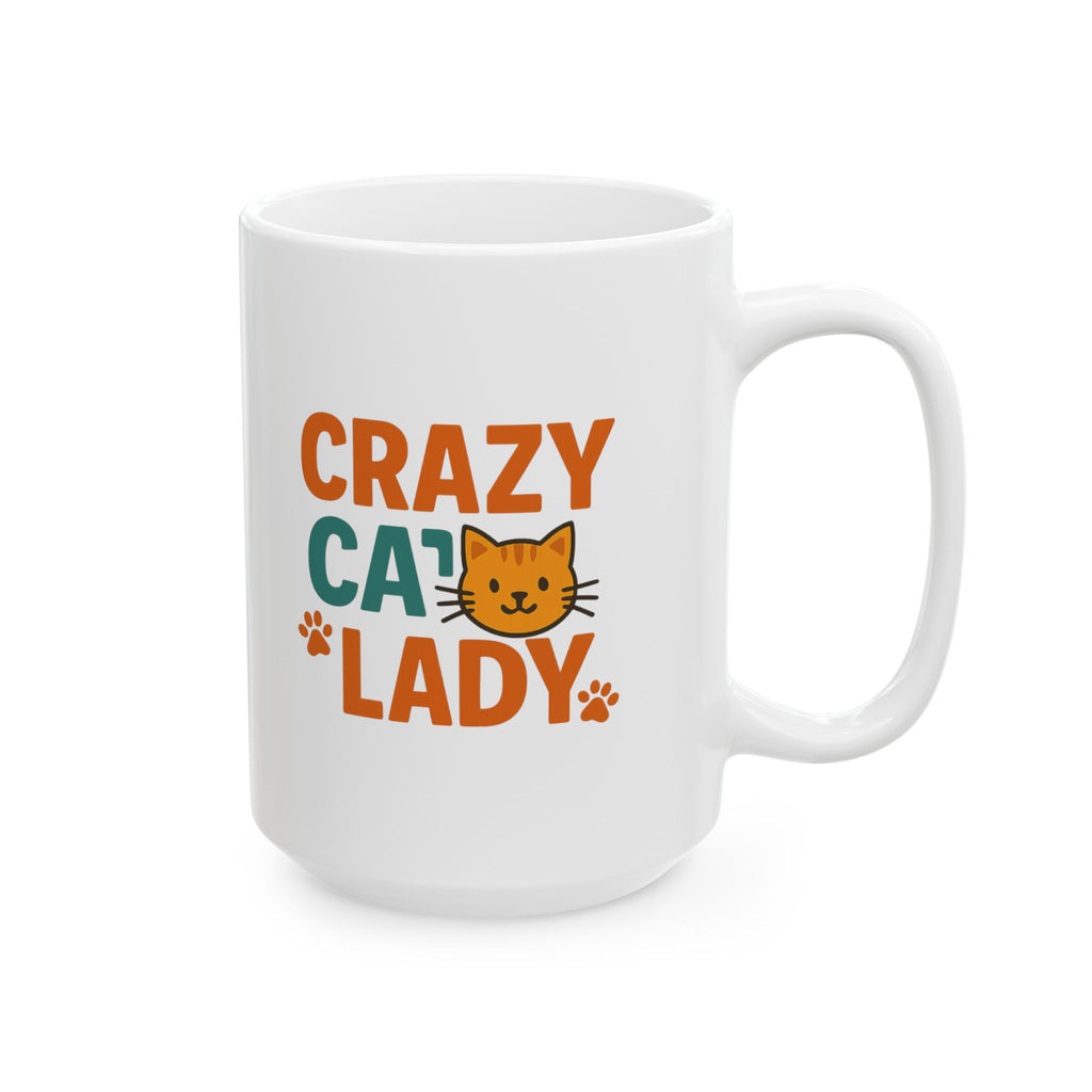Crazy Cat Lady Fully Operational Coffee Mug | Cat Humor Gift | Ceramic Mug