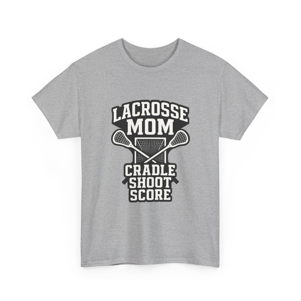 Lacrosse Mom Cradle Shoot Score T-Shirt | Gift for Mom | Graphic Tee