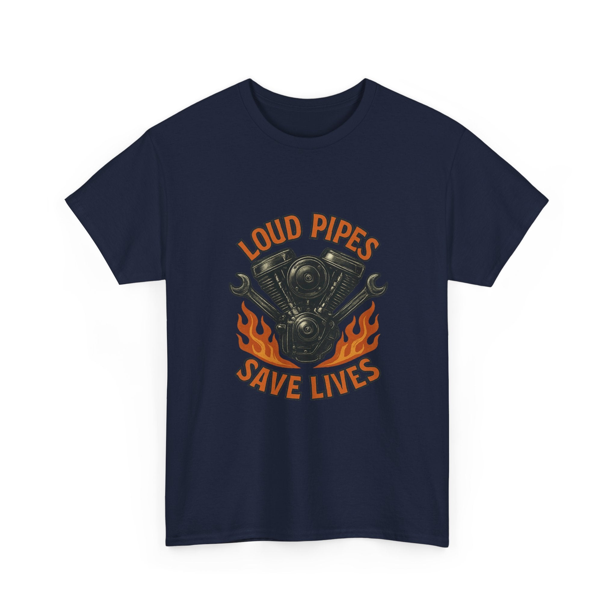 Motorcycle Mechanic Loud Pipes Save Lives T-Shirt