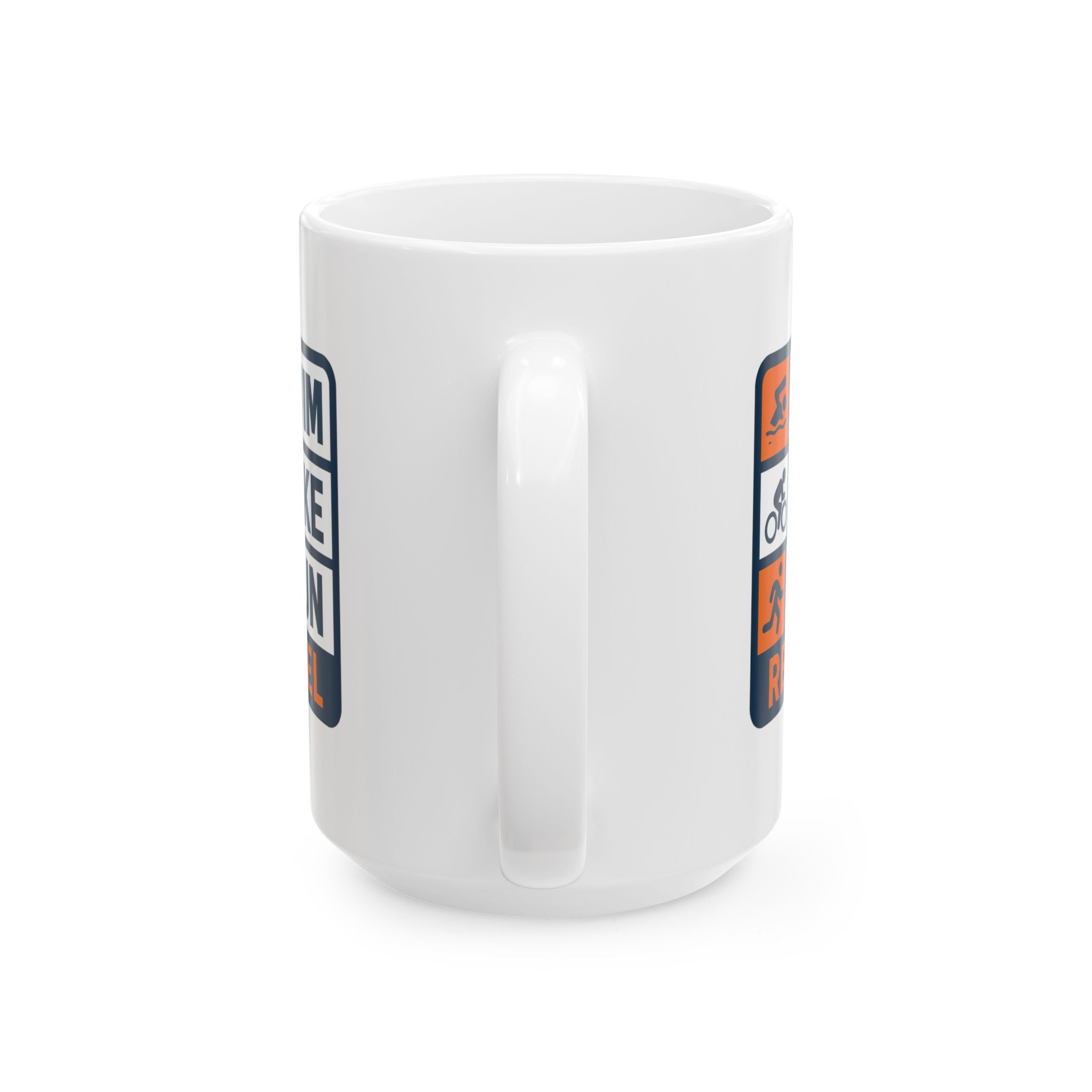 Triathlete Swim Bike Run Refuel Ceramic Mug
