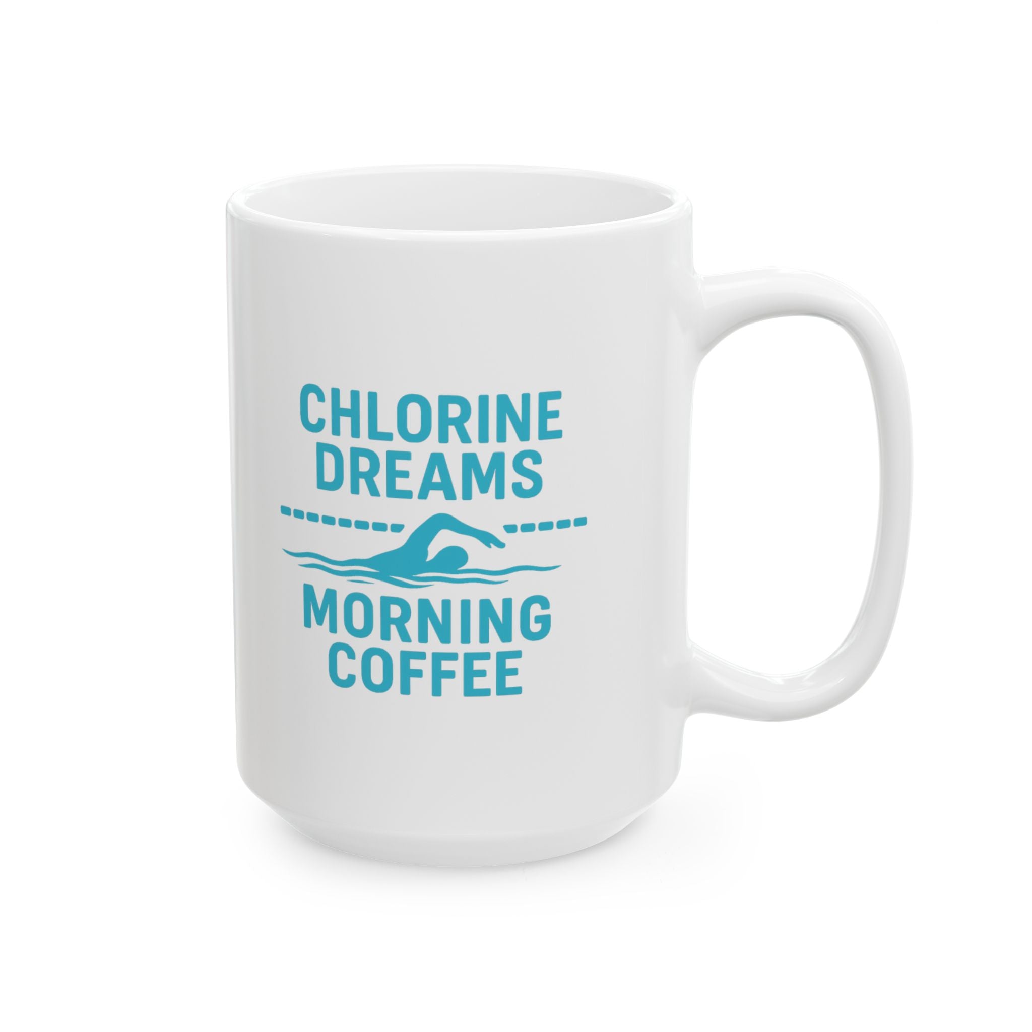 Swim Coach Chlorine Dreams And Morning Coffee Coffee Mug | Coffee Lover Gift | Ceramic Mug