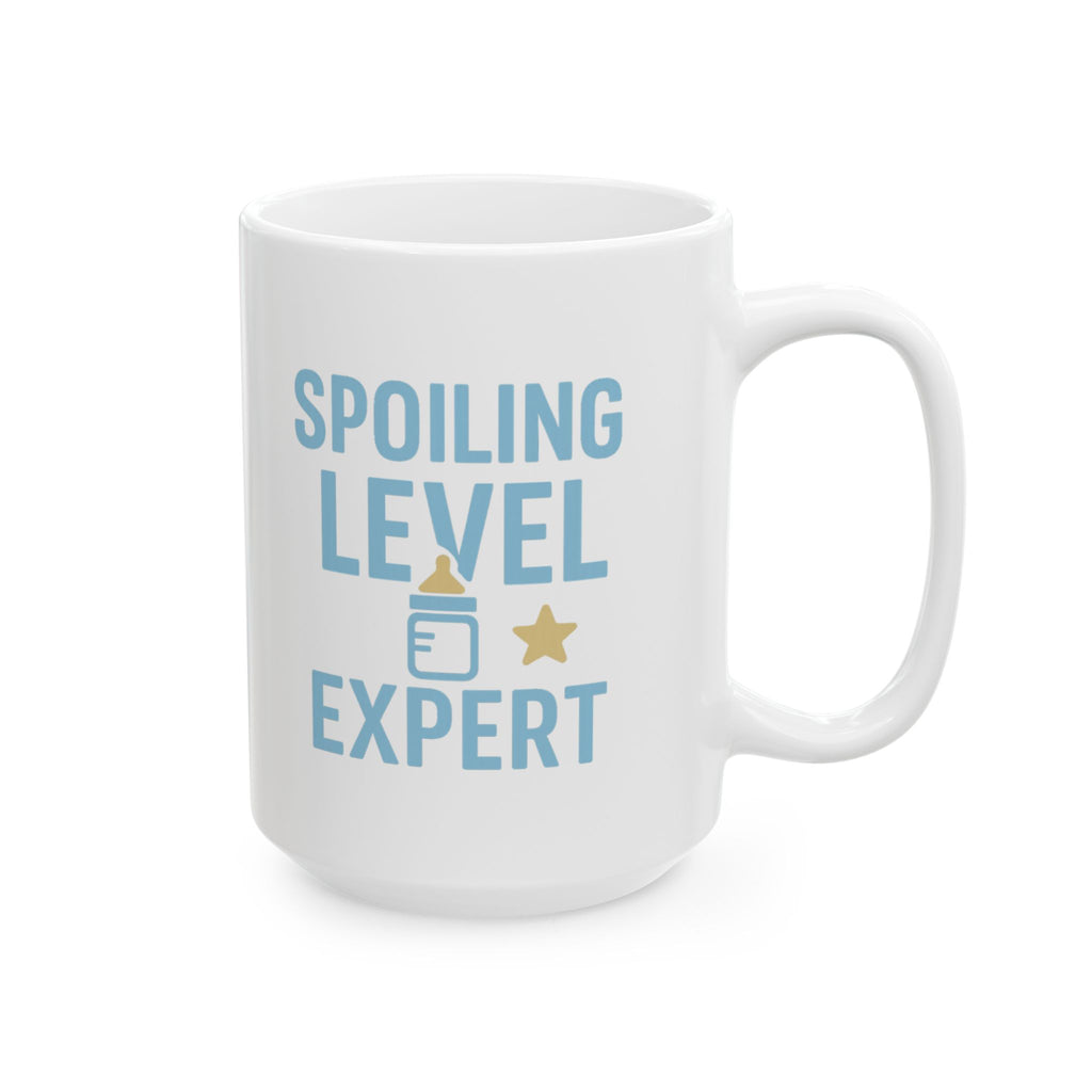 New Grandparents Spoiling Level Expert Coffee Mug | Gift for Grandpa | Ceramic Mug