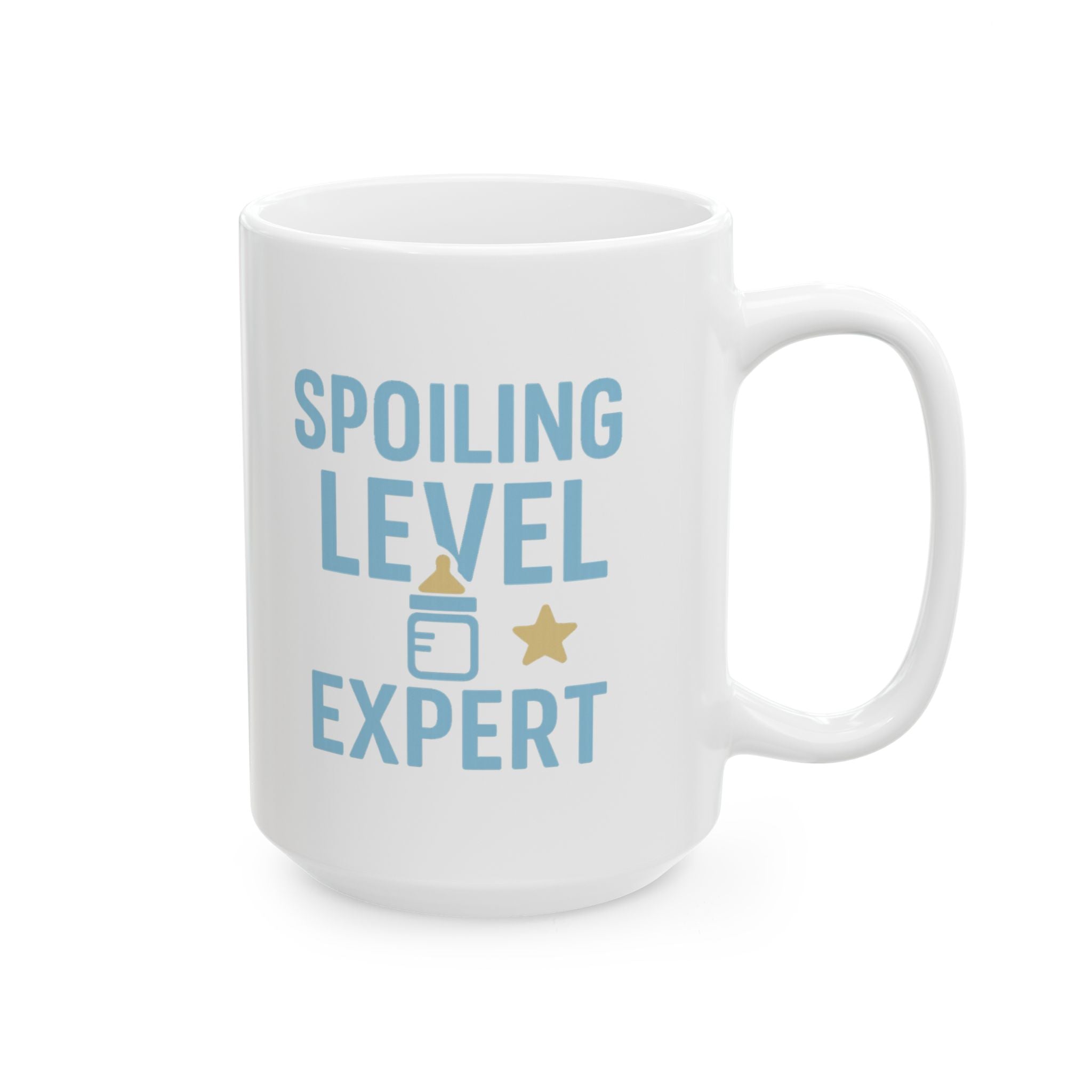 New Grandparents Spoiling Level Expert Coffee Mug | Gift for Grandpa | Ceramic Mug