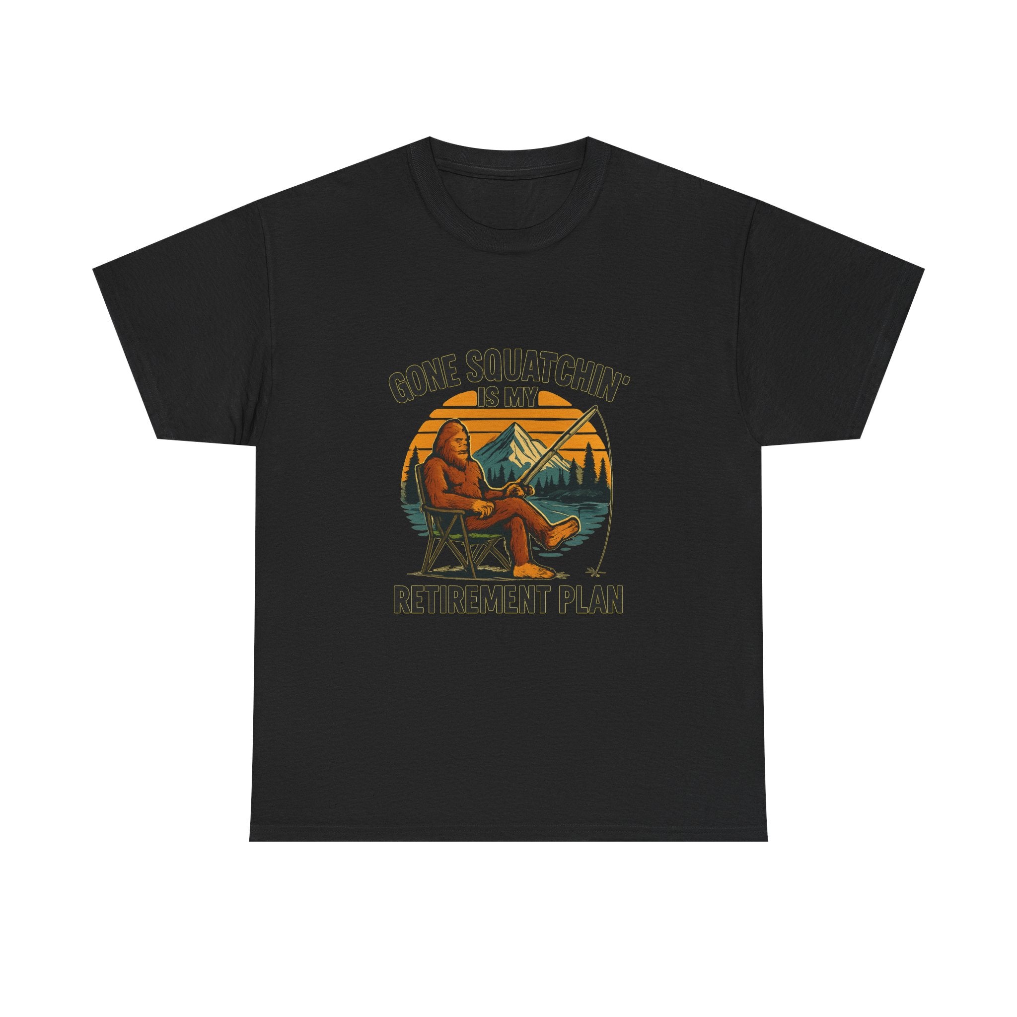 Gone Squatchin Retirement Plan T-Shirt | Unique Gift | Graphic Tee
