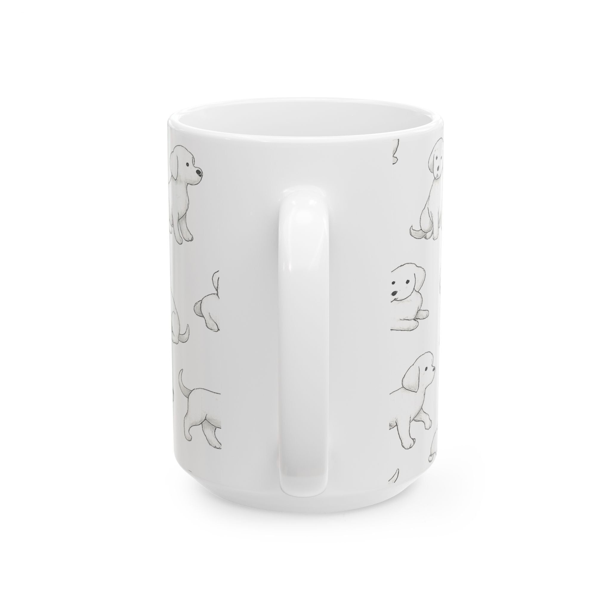 Delicate Playful Puppies Full Wrap Coffee Mug | Dogs Gift | Ceramic Mug