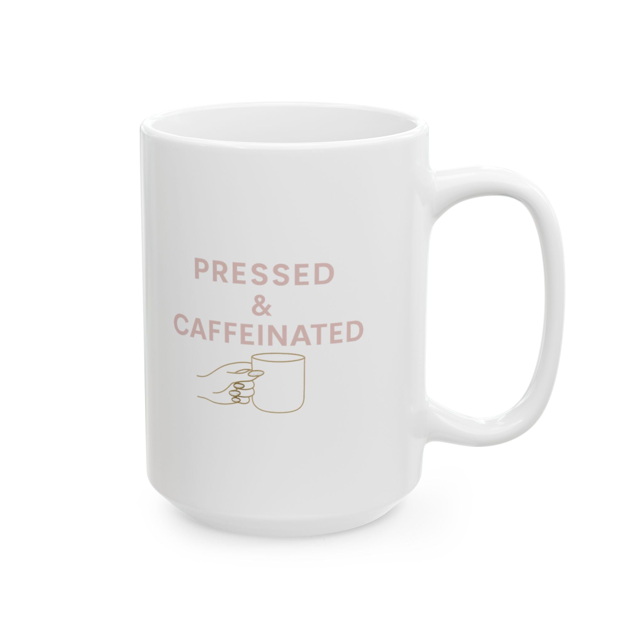 Nail Tech Pressed And Caffeinated Coffee Mug | Unique Gift | Ceramic Mug