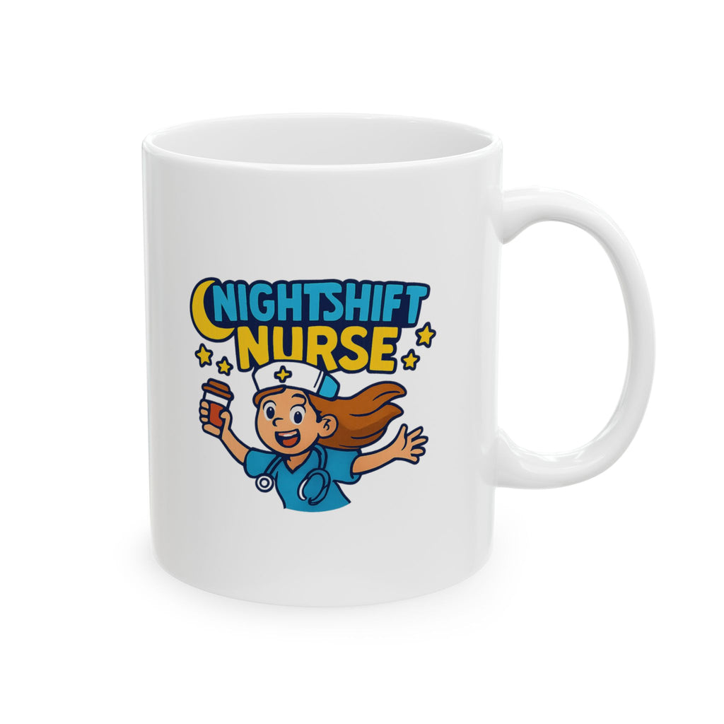 Surviving Night Shift One Coffee At A Time Coffee Mug | Nurse Gift | Ceramic Mug
