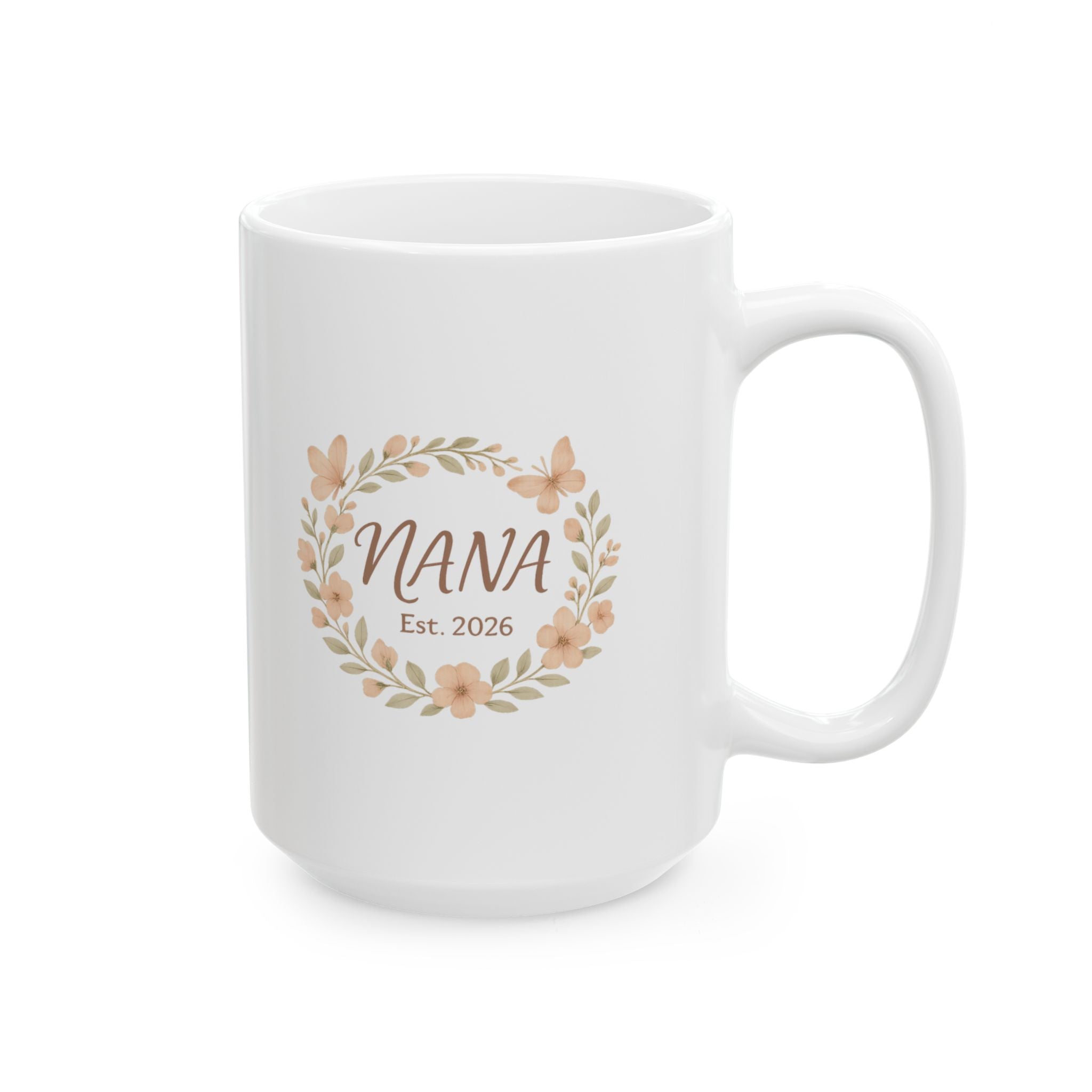 Nana Est 2026 New Grandmother Coffee Mug | Unique Gift | Ceramic Mug