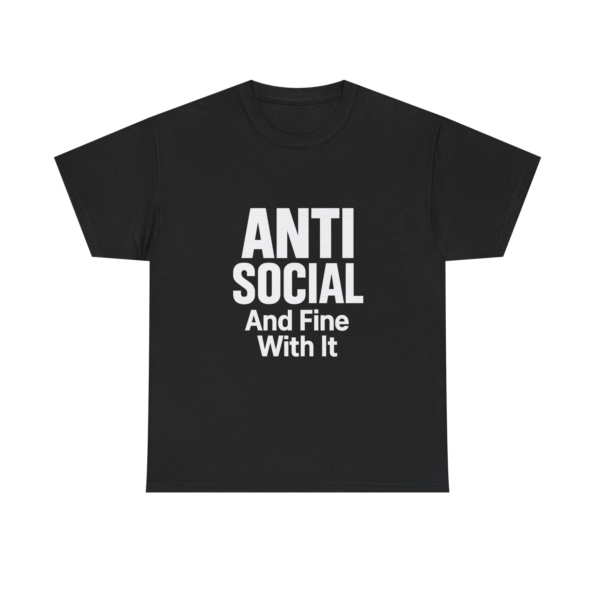 Professionally Anti Social T-Shirt | Introvert Humor Gift | Graphic Tee