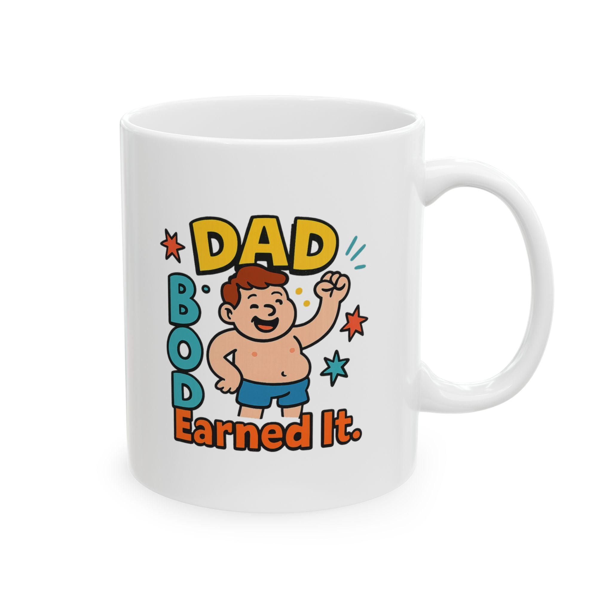 Proud Owner Of A Dad Bod Coffee Mug | Funny Father Gift | Ceramic Mug