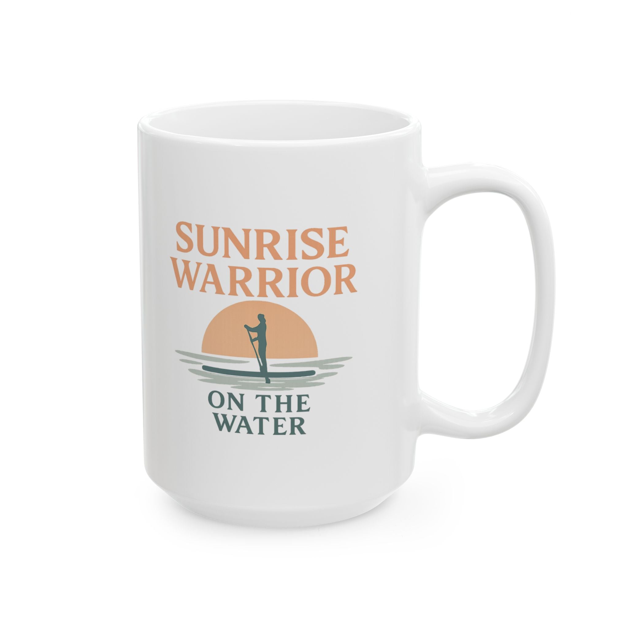 Paddleboard Sunrise Warrior Morning On Water Coffee Mug | Unique Gift | Ceramic Mug