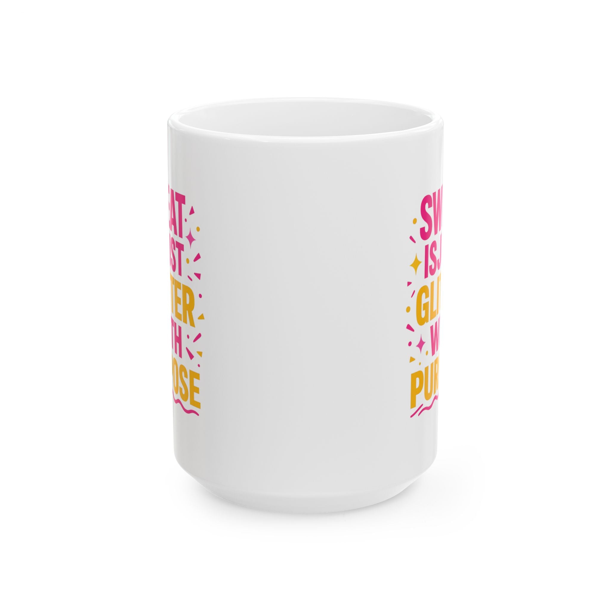 Zumba Instructor Sweat Is Just Glitter With Purpose Coffee Mug | Unique Gift | Ceramic Mug