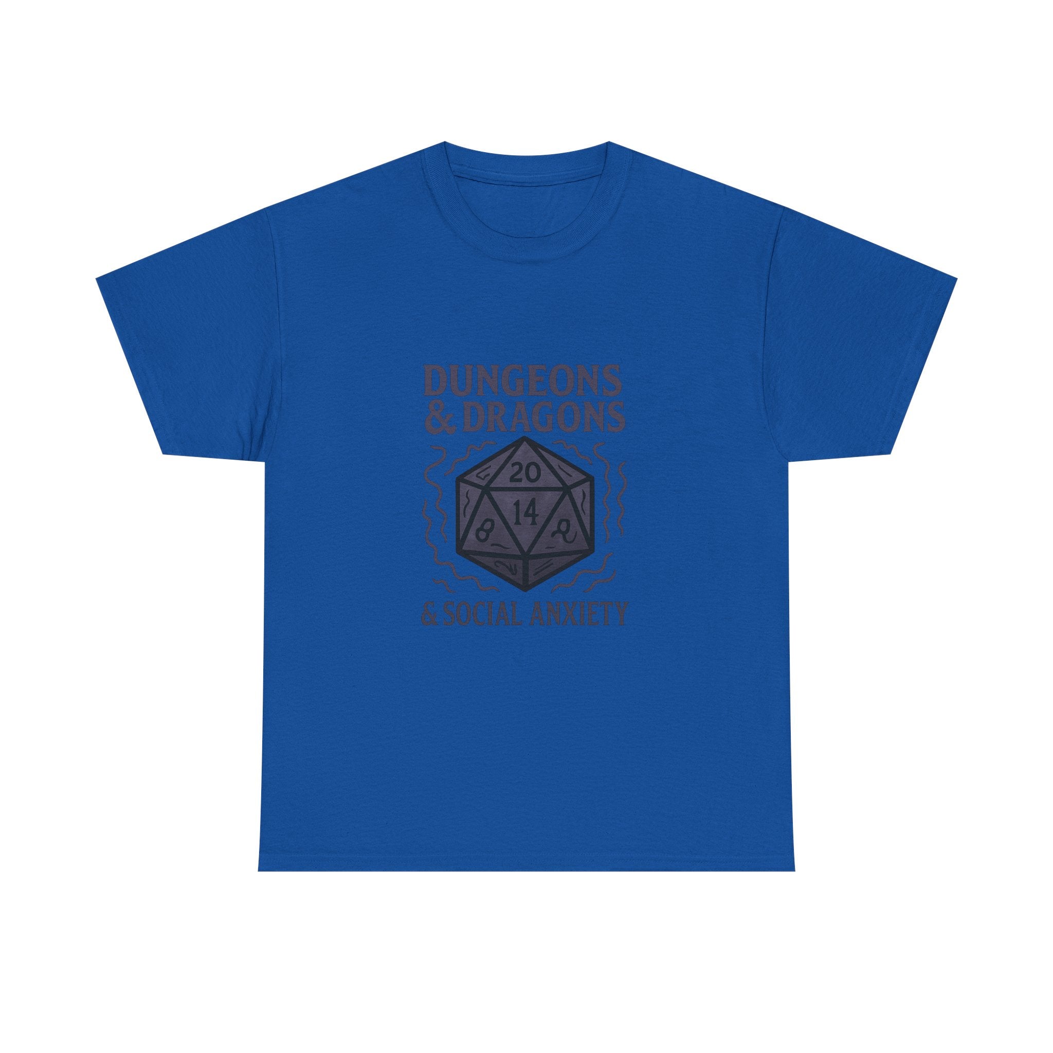 Dungeons And Dragons And Social Anxiety T-Shirt | Unique Gift | Graphic Tee