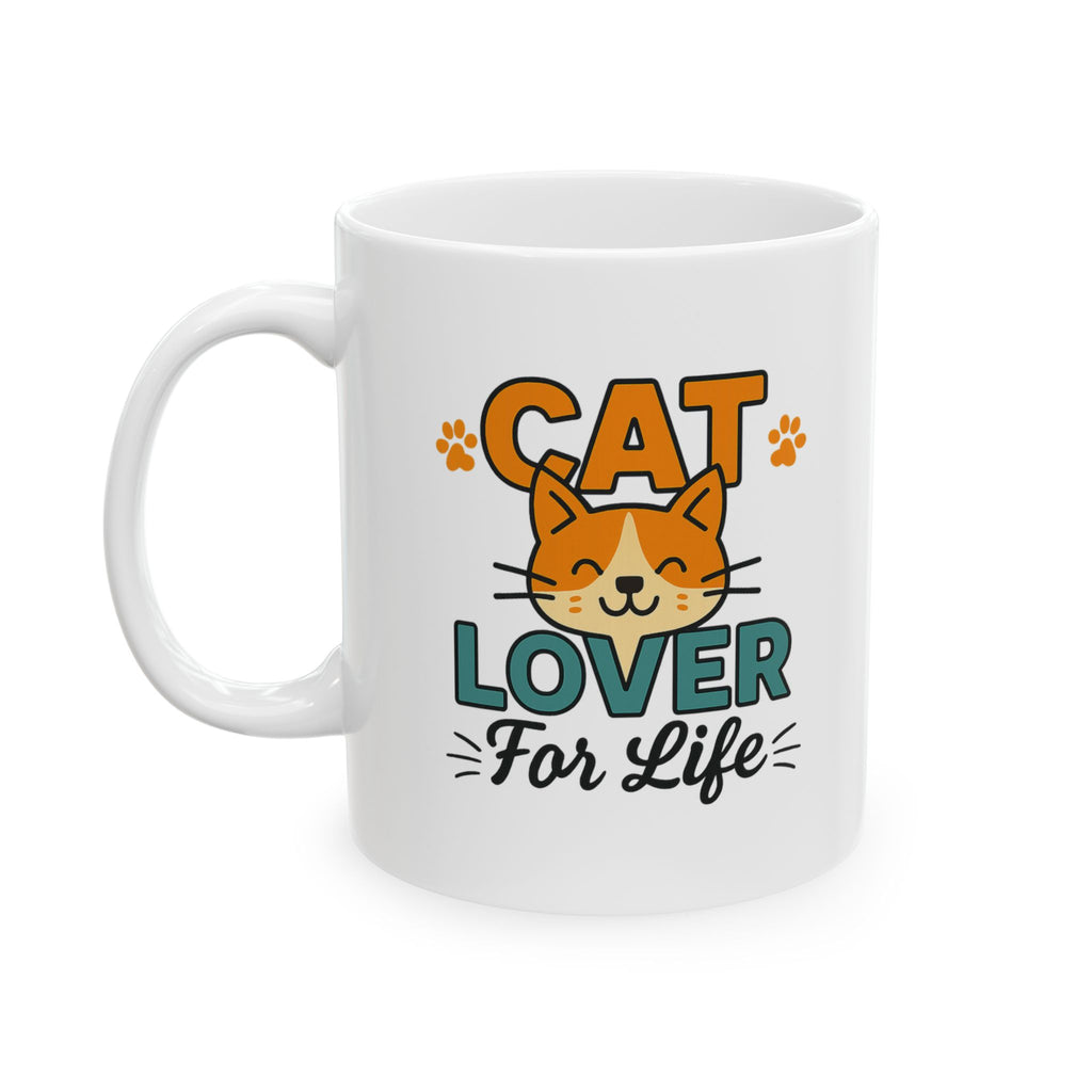 Born To Love Cats Coffee Mug | Cat Lover Gift | Ceramic Mug
