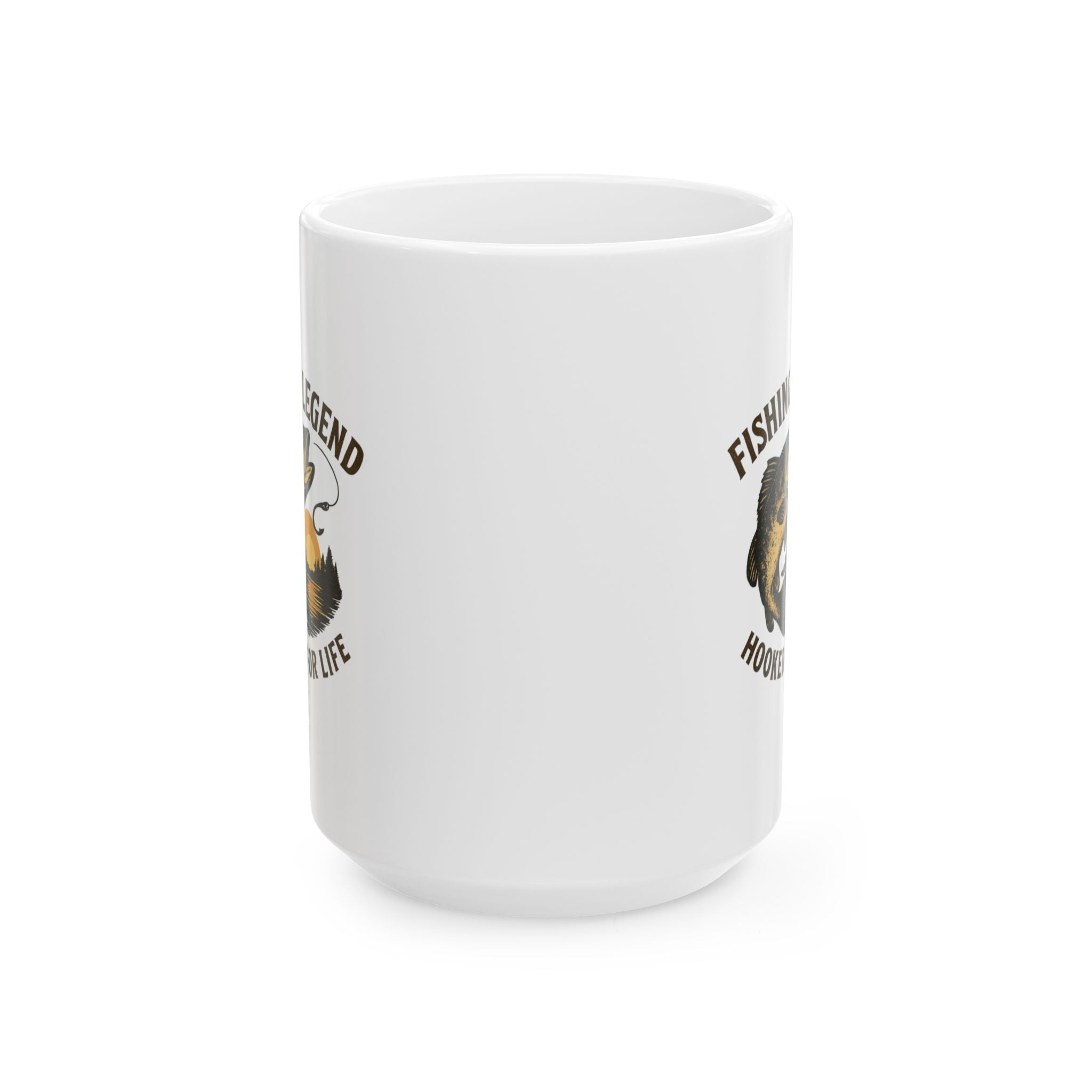 Fishing Legend Hooked For Life Coffee Mug | Fishing Lover Gift | Ceramic Mug