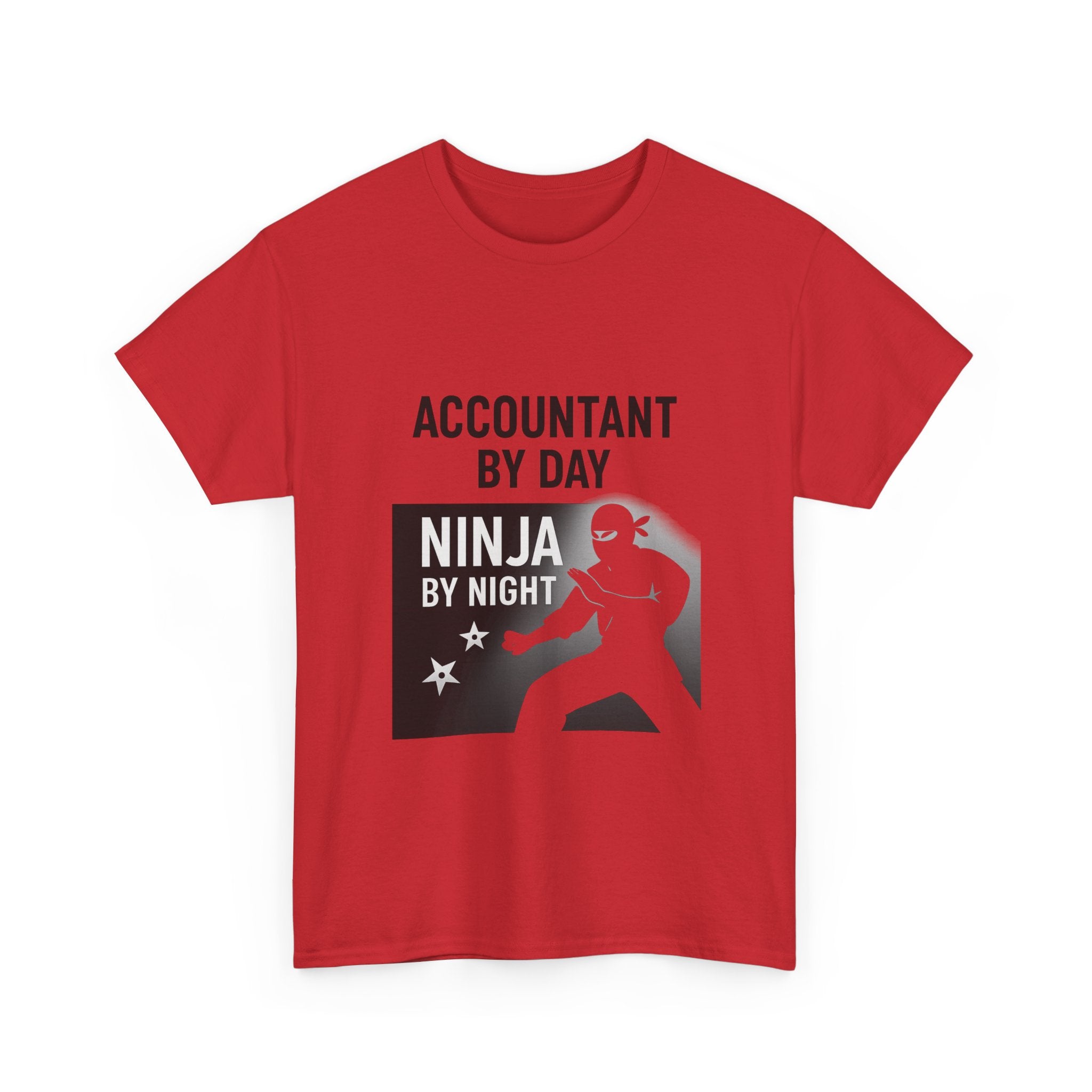 Accountant By Day Ninja By Night Profession T-Shirt | Accountant Gift | Graphic Tee