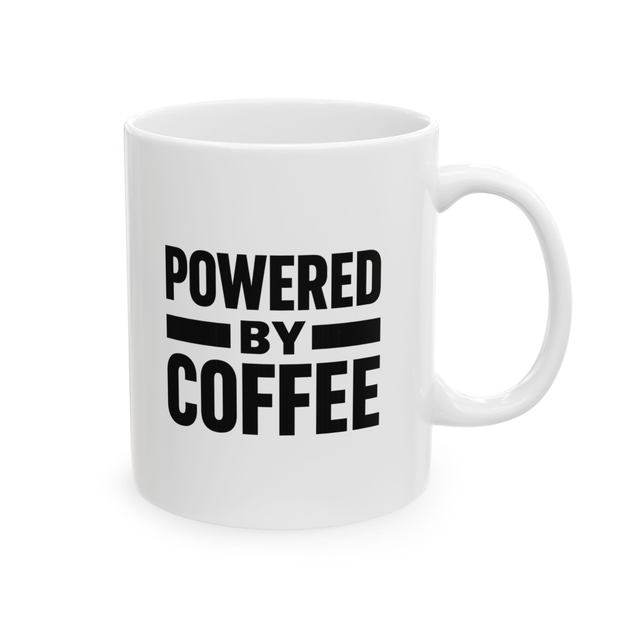 Entirely Powered By Coffee Please Refill Coffee Mug | Funny Gift | Ceramic Mug