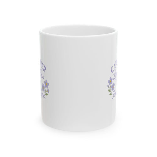 Alzheimers Caregiver Love Has No Finish Line Ceramic Mug