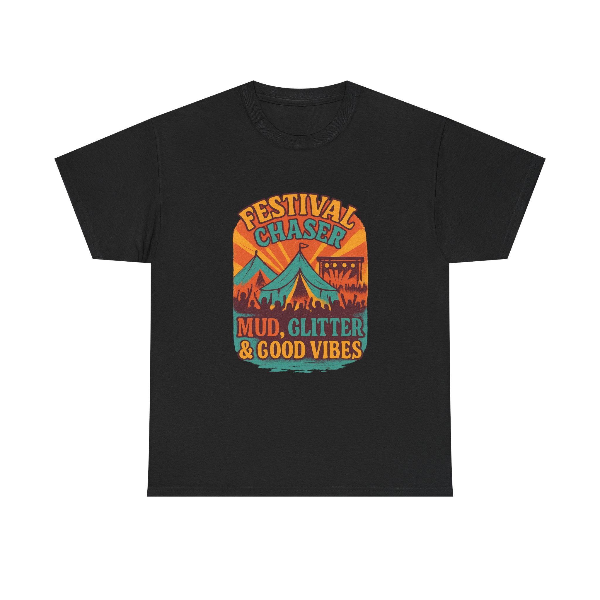 Festival Chaser Mud Glitter And Good Vibes T-Shirt | Unique Gift | Graphic Tee