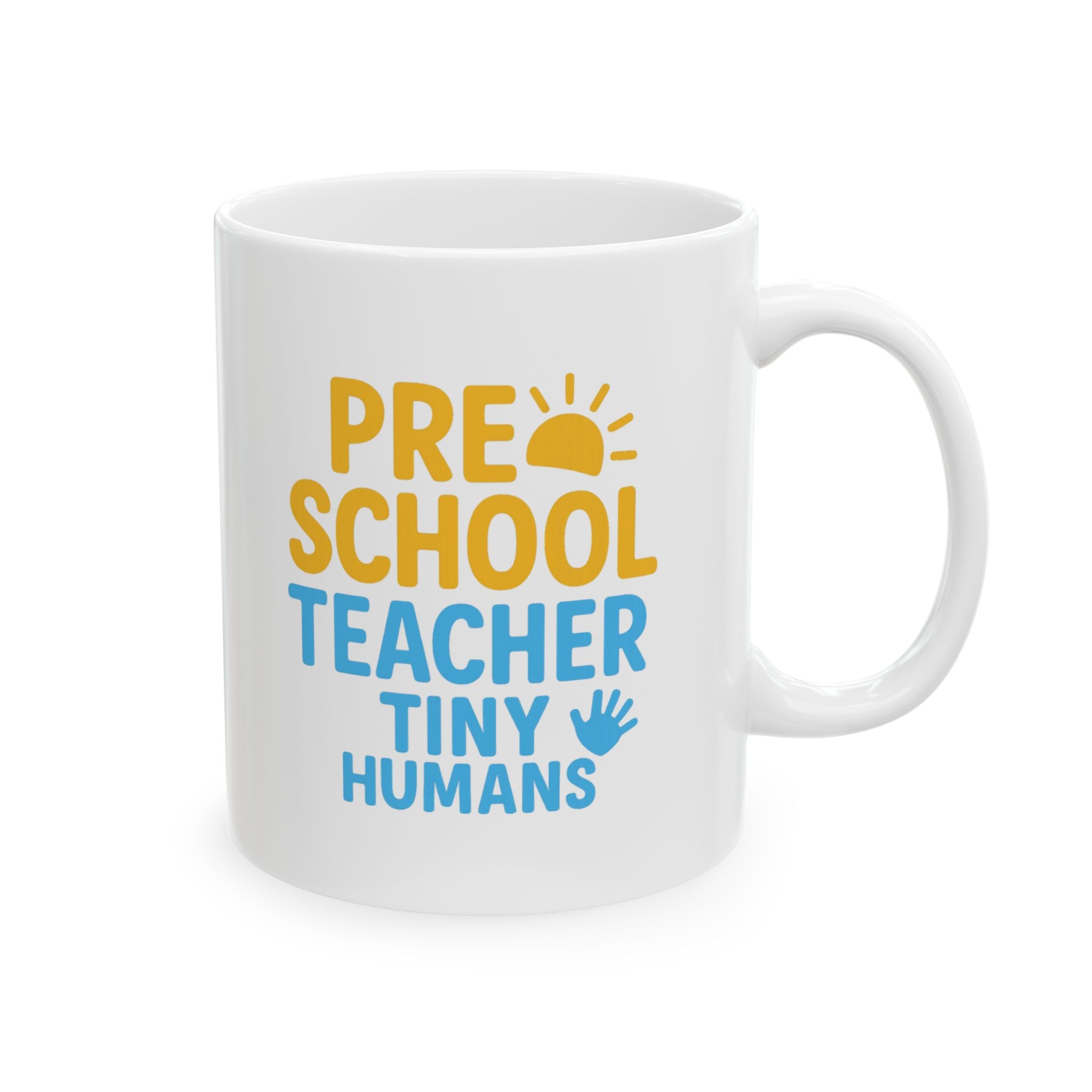 Preschool Teacher Tiny Humans Enormous Patience Coffee Mug | Teacher Gift | Ceramic Mug