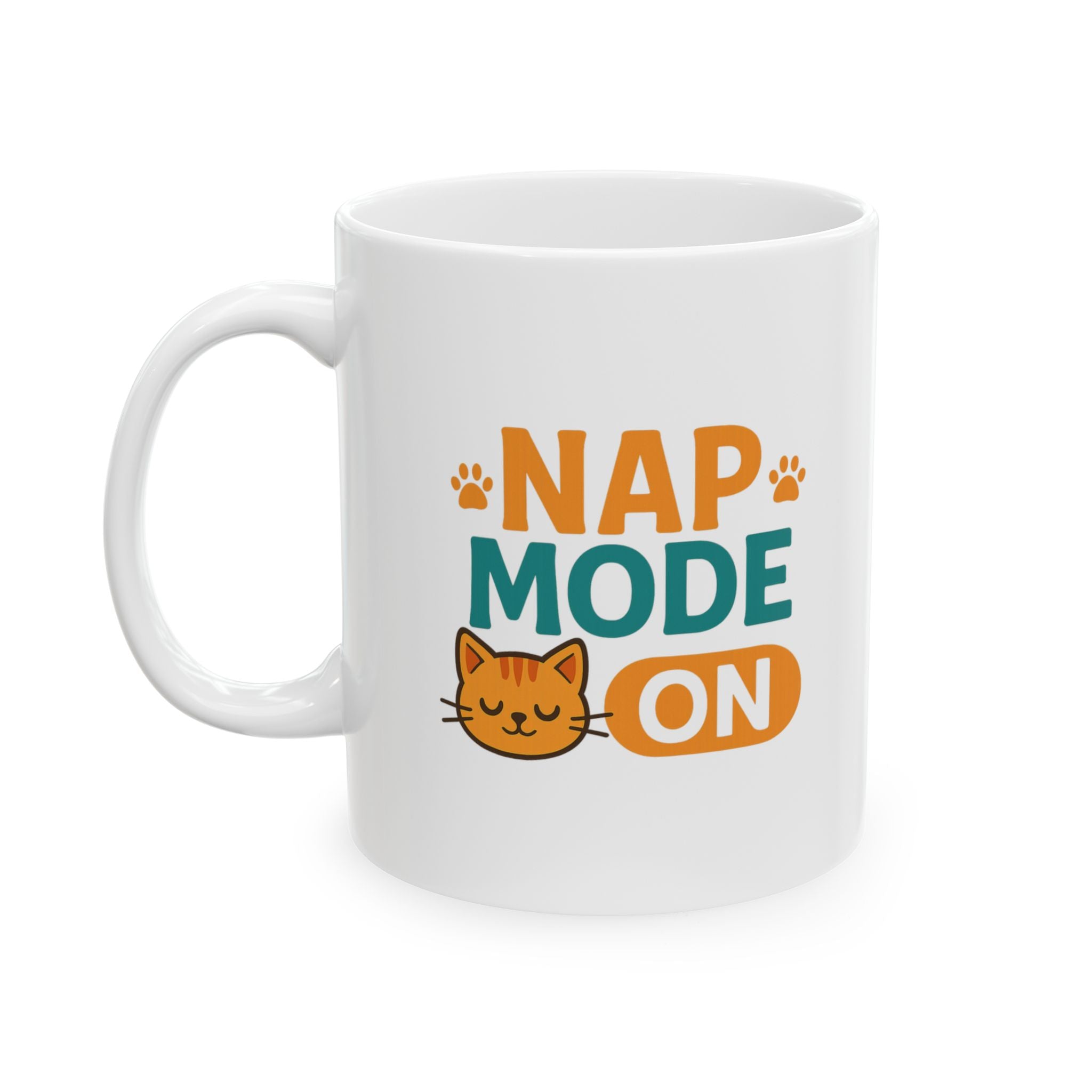 Sleep Like A Cat No Regrets Coffee Mug | Funny Cat Humor | Ceramic Mug