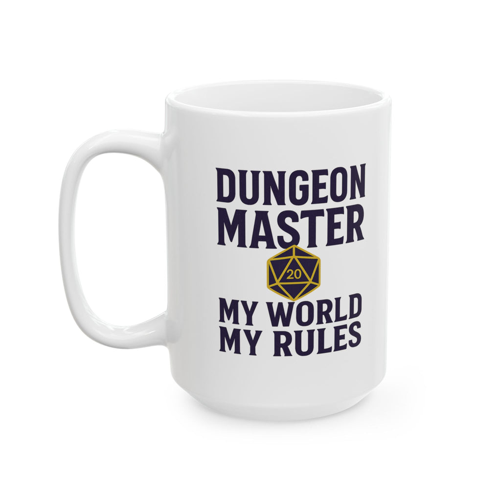Dungeon Master My World My Rules Coffee Mug | Unique Gift | Ceramic Mug