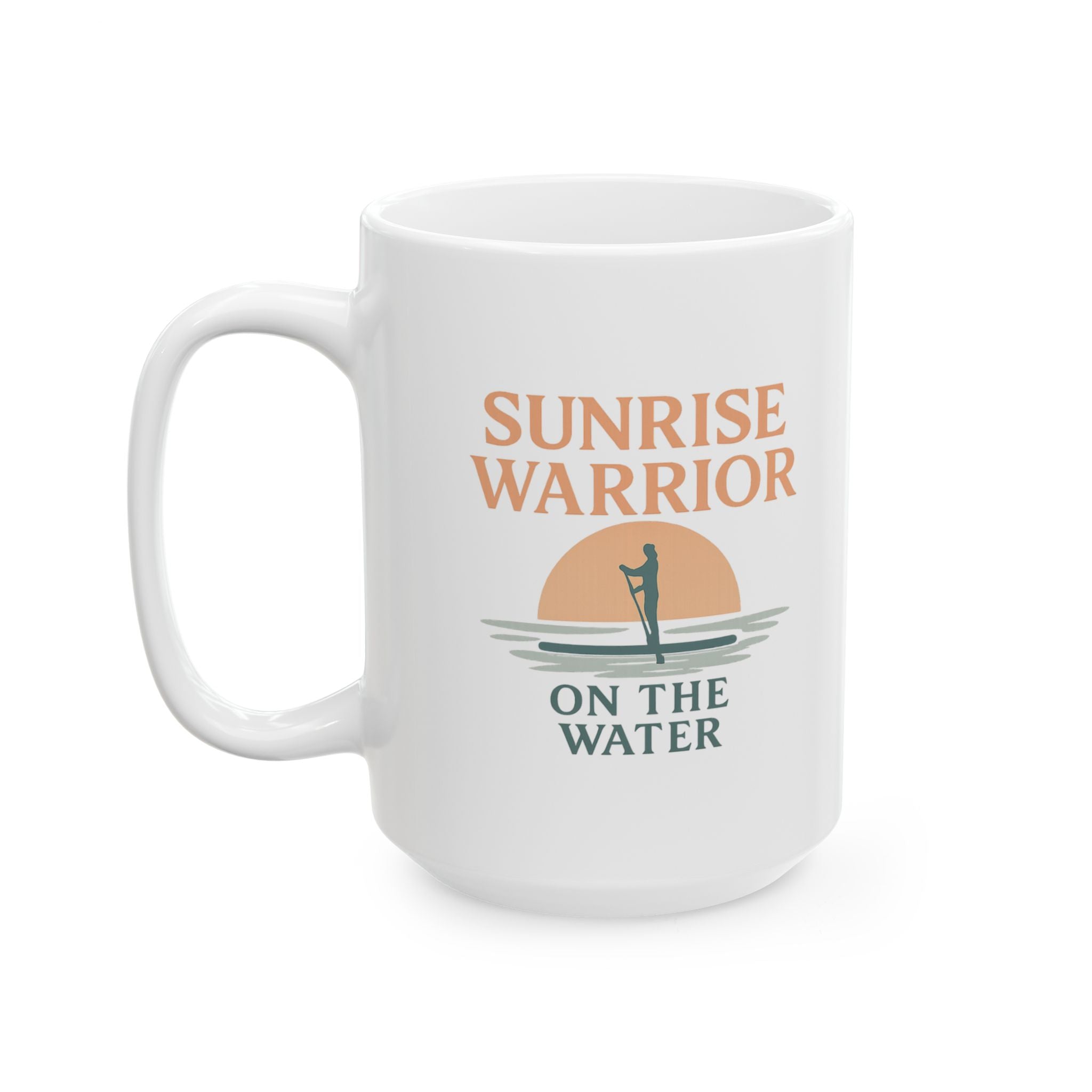 Paddleboard Sunrise Warrior Morning On Water Coffee Mug | Unique Gift | Ceramic Mug