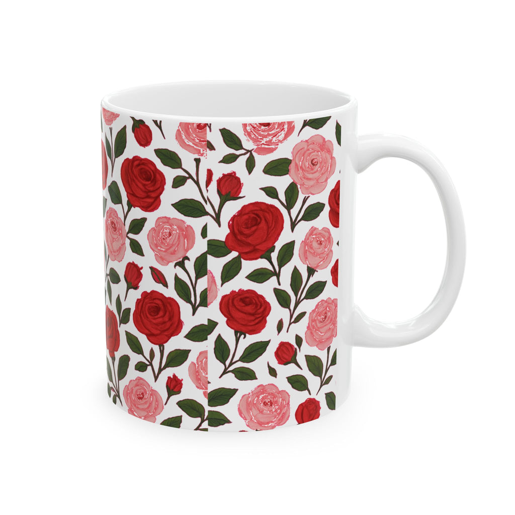 Pink Roses Coffee Mug | Unique Gift | Ceramic Mug