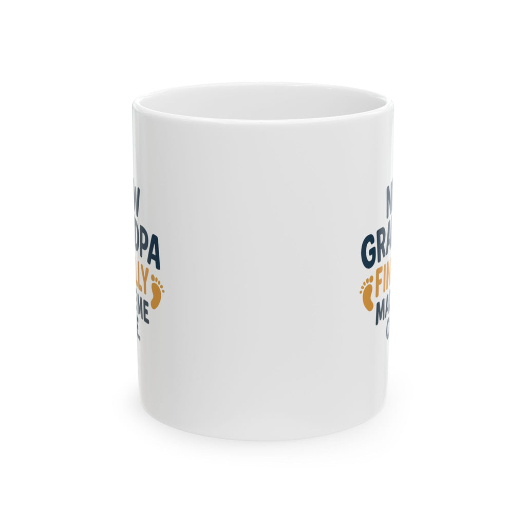 New Grandpa They Finally Made Me One Coffee Mug | Gift for Grandpa | Ceramic Mug
