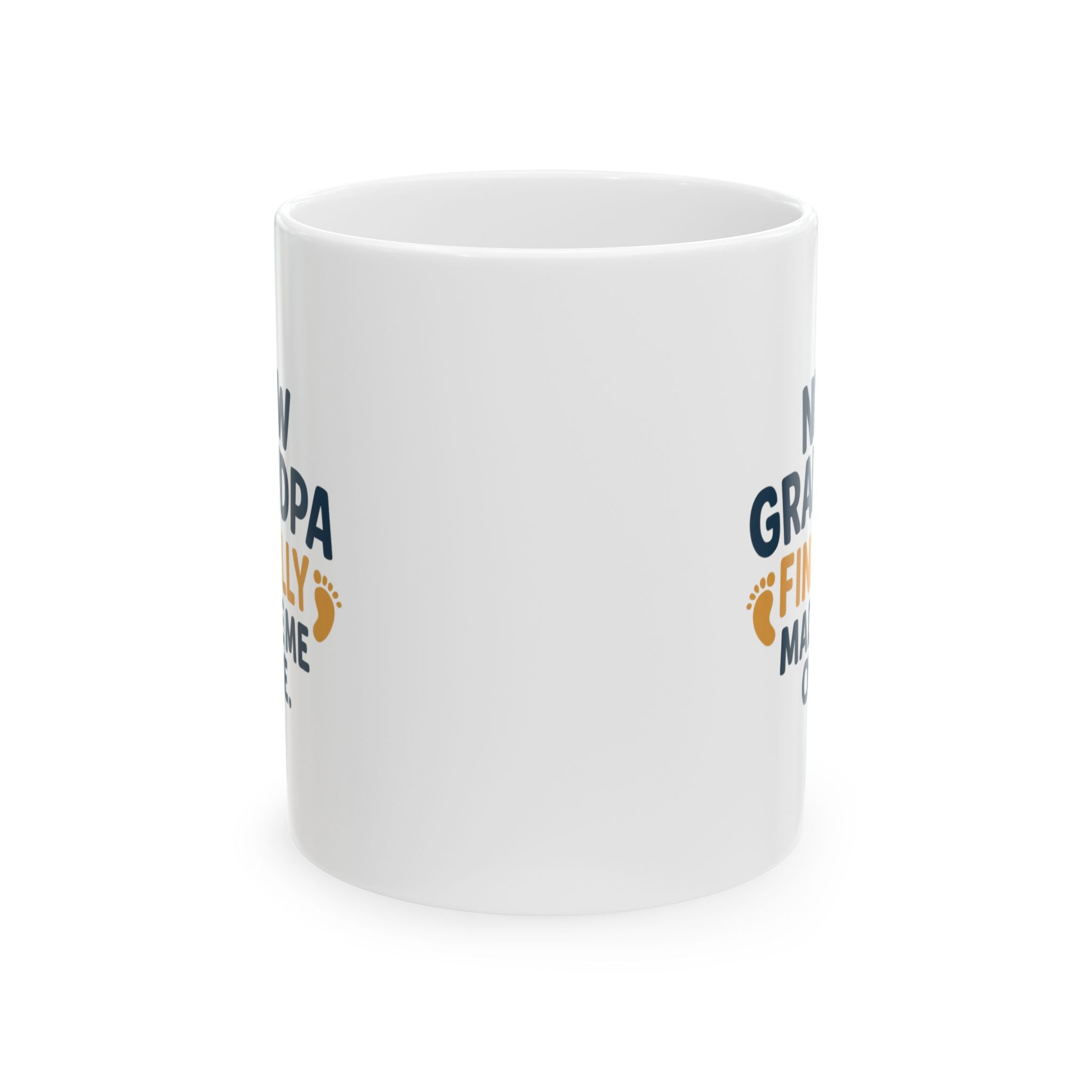 New Grandpa They Finally Made Me One Coffee Mug | Gift for Grandpa | Ceramic Mug