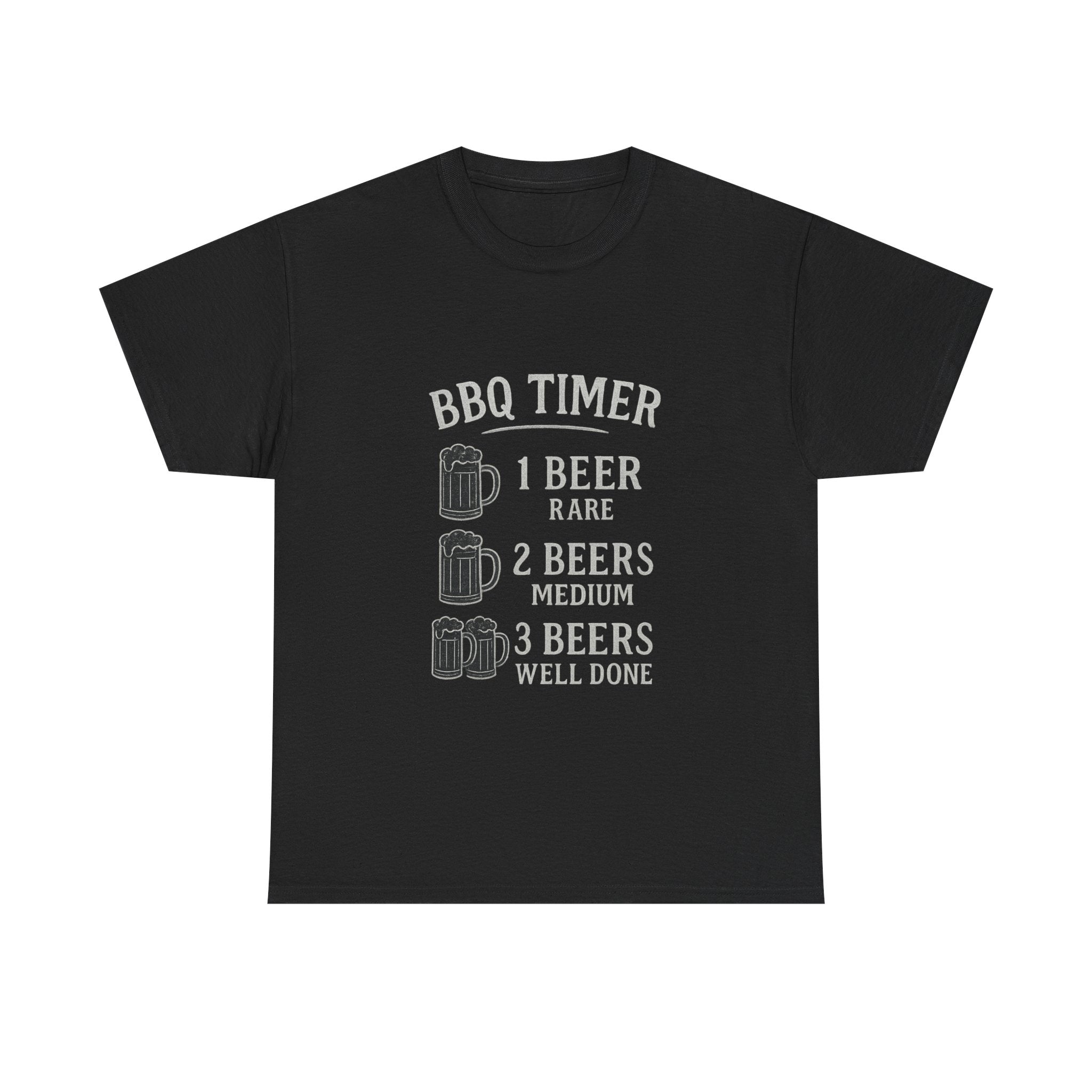 BBQ Timer Beer Drinking Grilling T-Shirt | Unique Gift | Graphic Tee