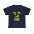 Spin Class Survivor Barely T-Shirt | Unique Gift | Graphic Tee