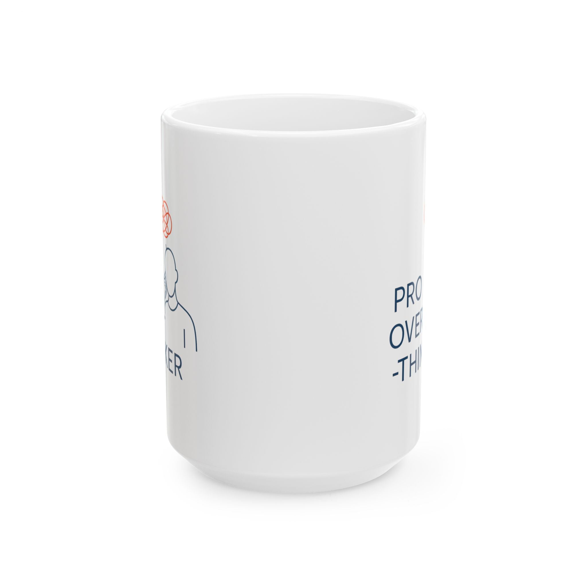 Overthinker In Progress Please Stand By Coffee Mug | Funny Anxiety Humor | Ceramic Mug