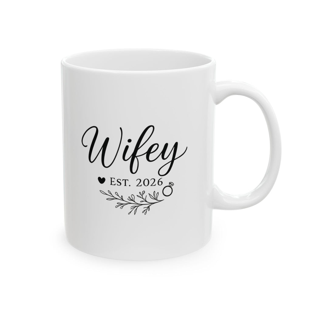 Wifey Est 2026 Newlywed Coffee Mug | Unique Gift | Ceramic Mug