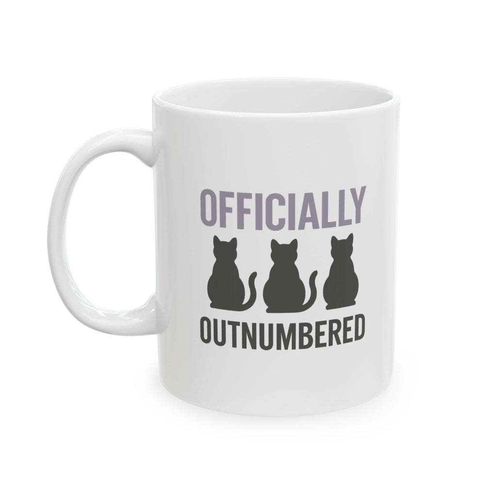 Cat Lady In Training Officially Outnumbered Coffee Mug | Cat Lover Gift | Ceramic Mug
