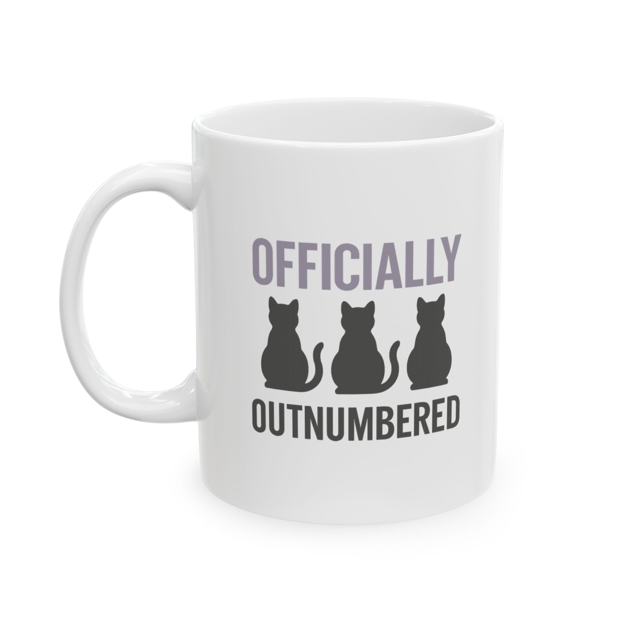 Cat Lady In Training Officially Outnumbered Coffee Mug | Cat Lover Gift | Ceramic Mug