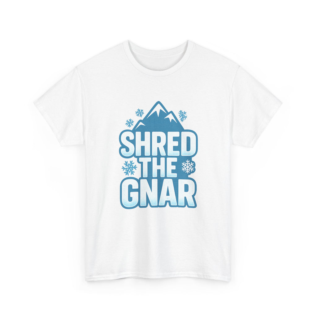 Snowboarder Shred The Gnar T-Shirt | Unique Gift | Graphic Tee