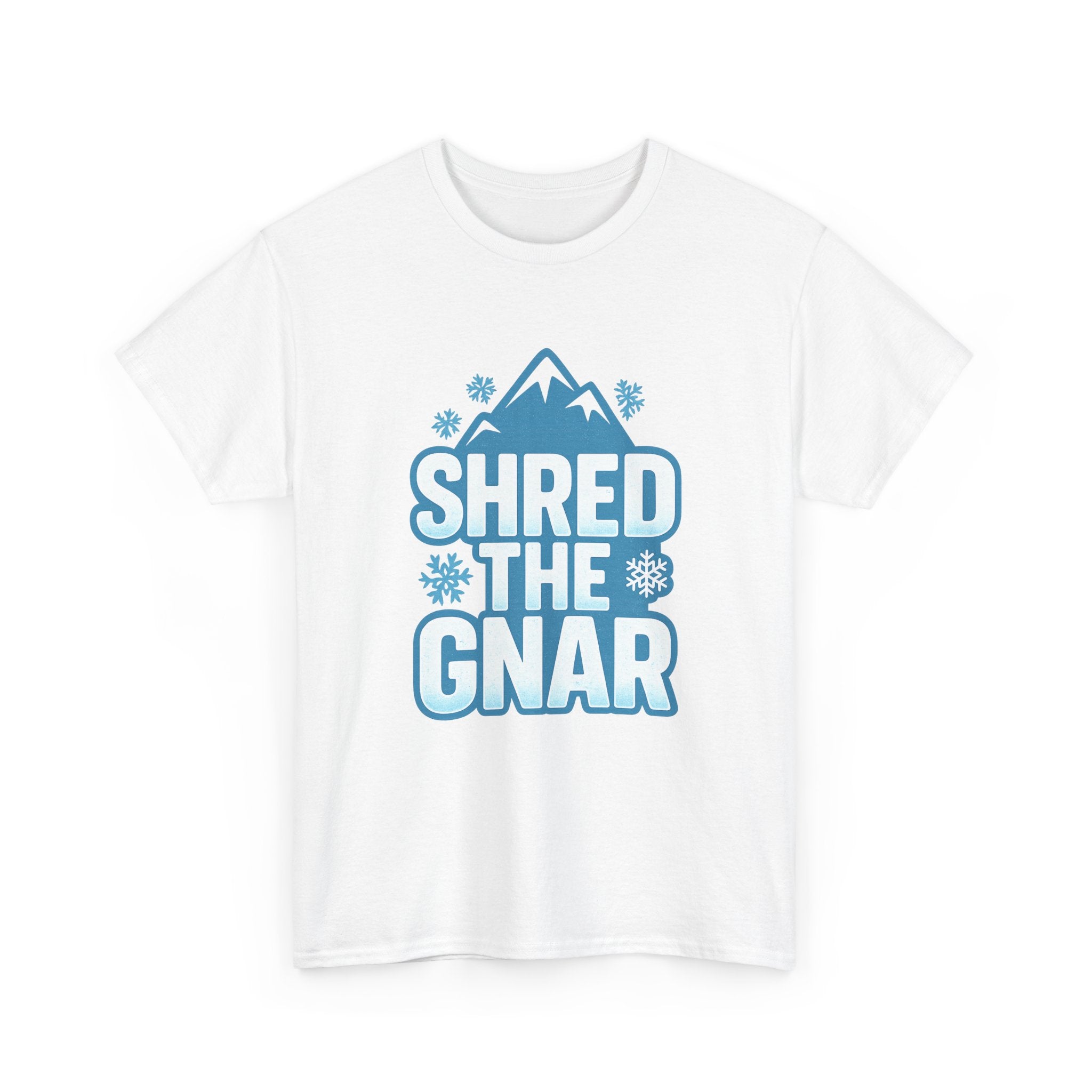 Snowboarder Shred The Gnar T-Shirt | Unique Gift | Graphic Tee