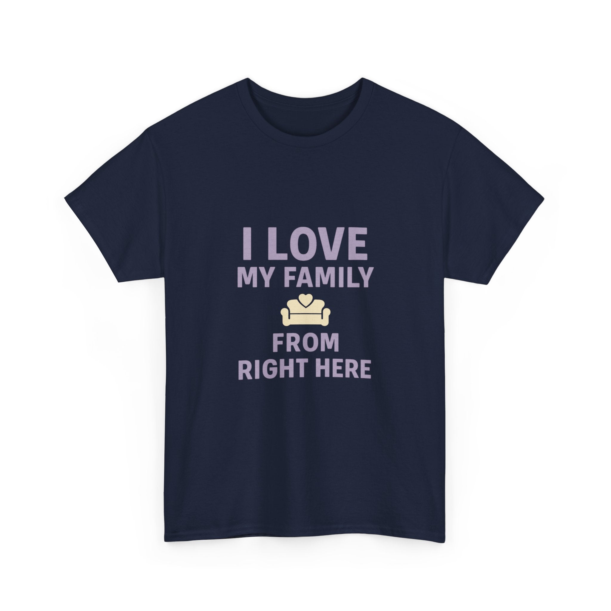 Introverted Mom I Love My Family From Right Here T-Shirt | Gift for Mom | Graphic Tee