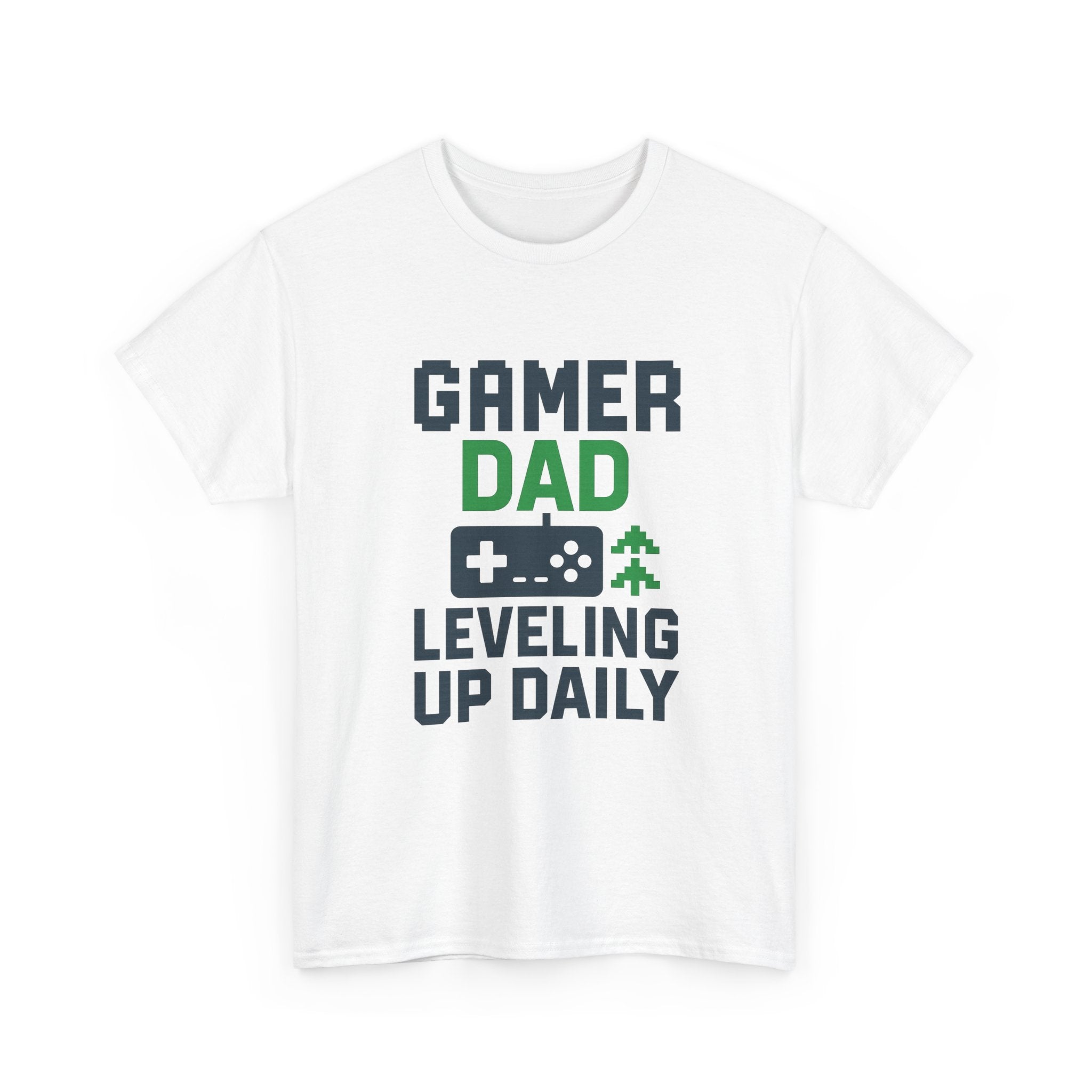 Gamer Dad Leveling Up Daily T-Shirt | Gift for Dad | Graphic Tee