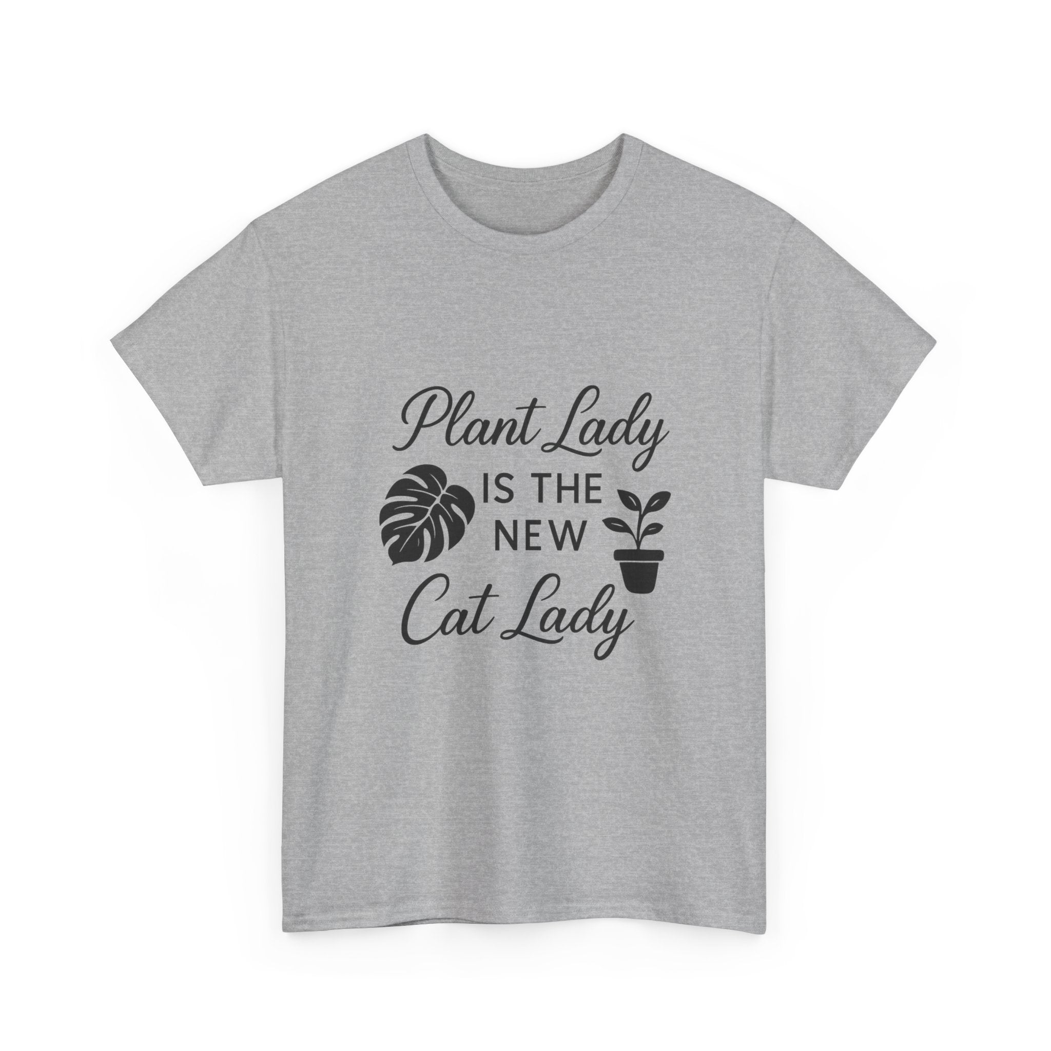 Plant Lady Is The New Cat Lady T-Shirt | Cat Lover Gift | Graphic Tee