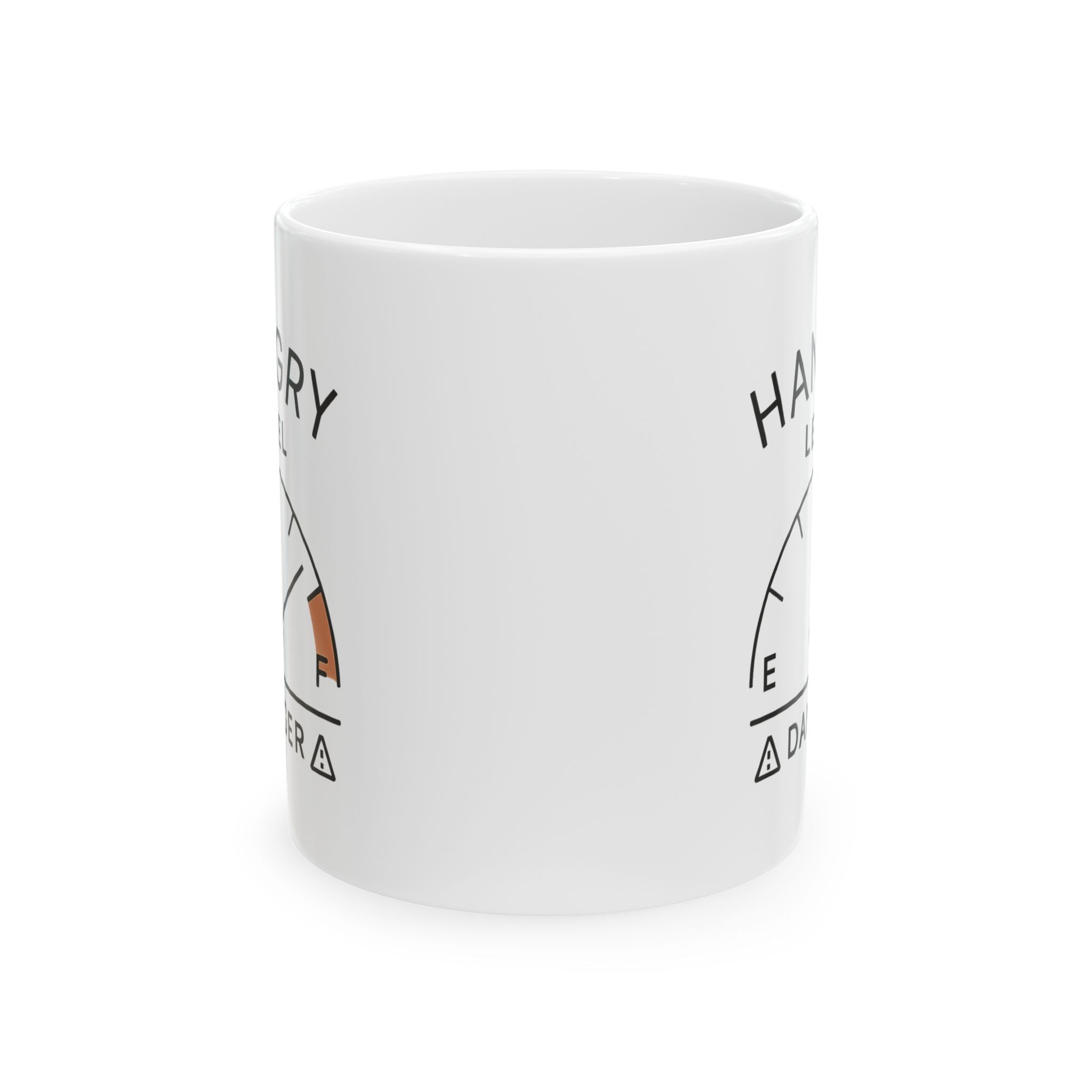 Hangry Threat Level Elevated Coffee Mug | Funny Hangry Gift | Ceramic Mug