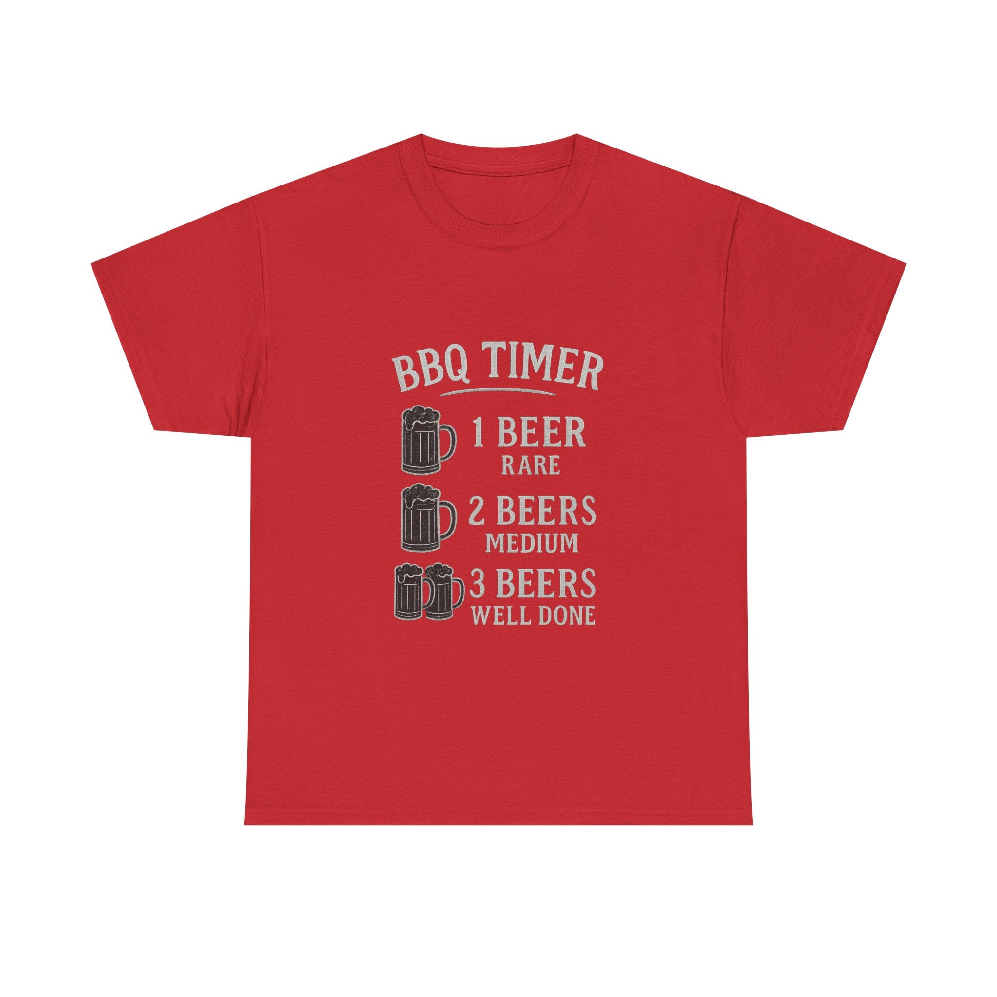 BBQ Timer Beer Drinking Grilling T-Shirt | Unique Gift | Graphic Tee