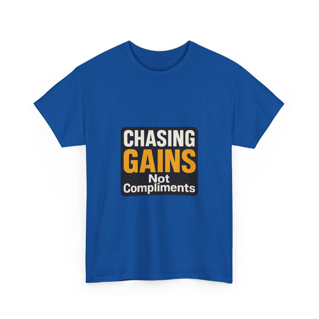 For The Gains Obviously T-Shirt | Funny Gym Motivation | Graphic Tee