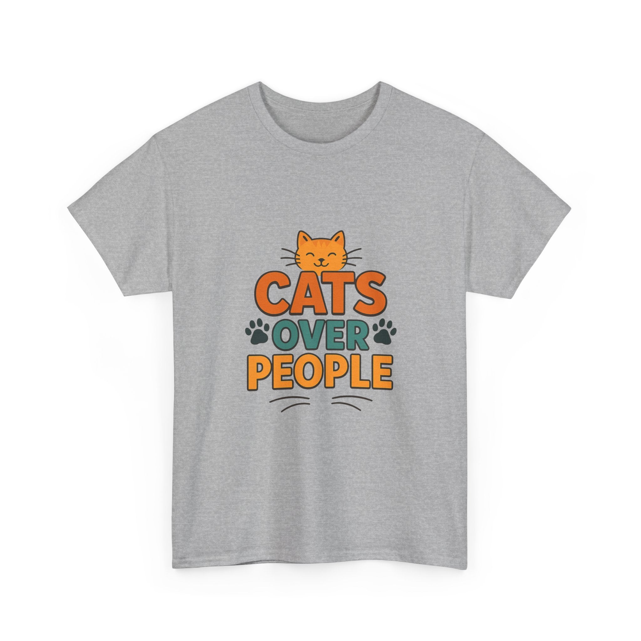 I Like Cats More Than People T-Shirt | Funny Cat Lover Gift | Graphic Tee