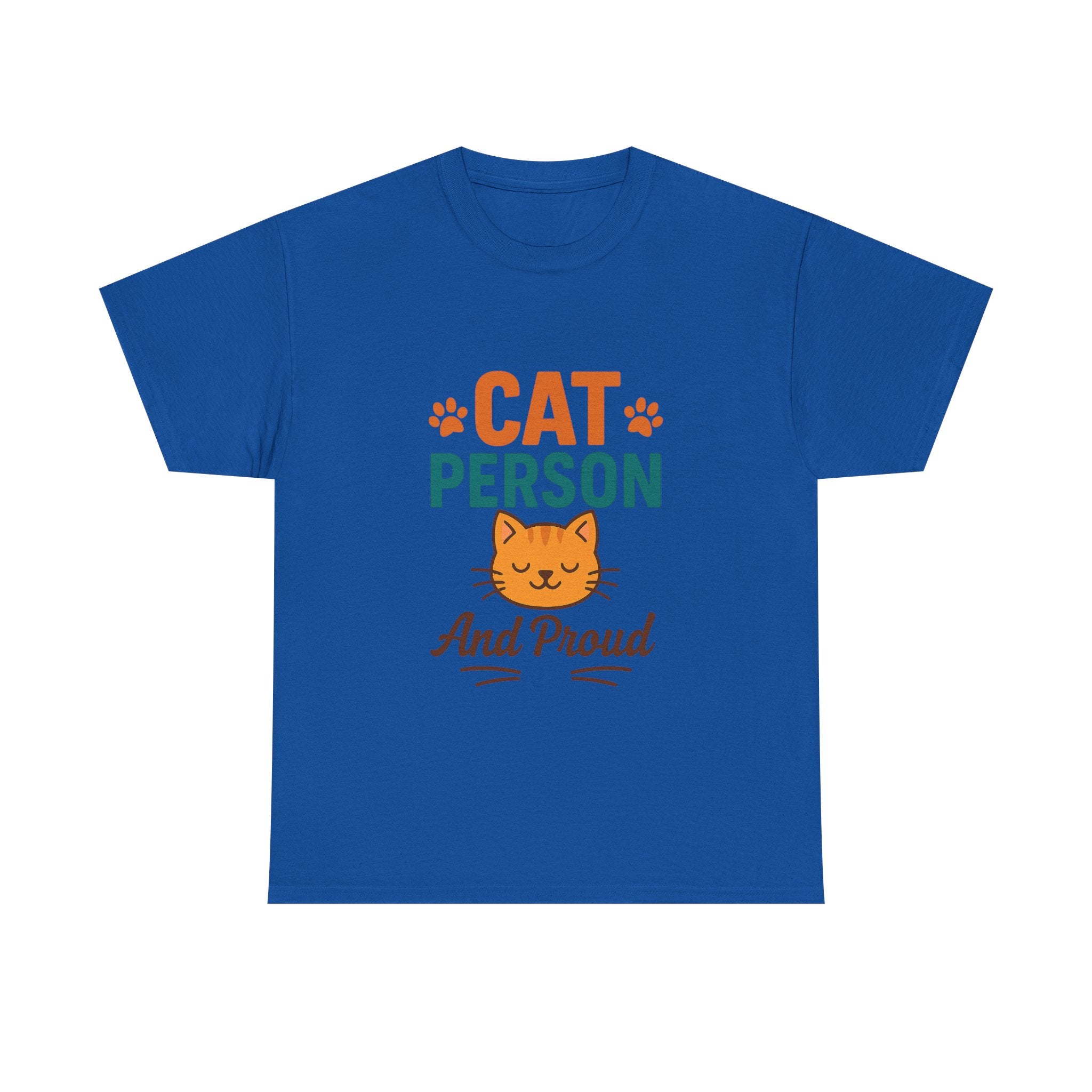Cat Person Not A Dog Person T-Shirt | Funny Cat Lover Humor | Graphic Tee