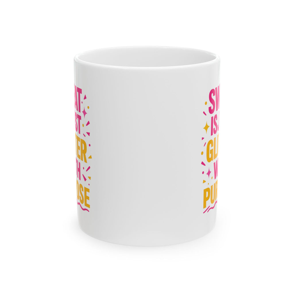 Zumba Instructor Sweat Is Just Glitter With Purpose Coffee Mug | Unique Gift | Ceramic Mug