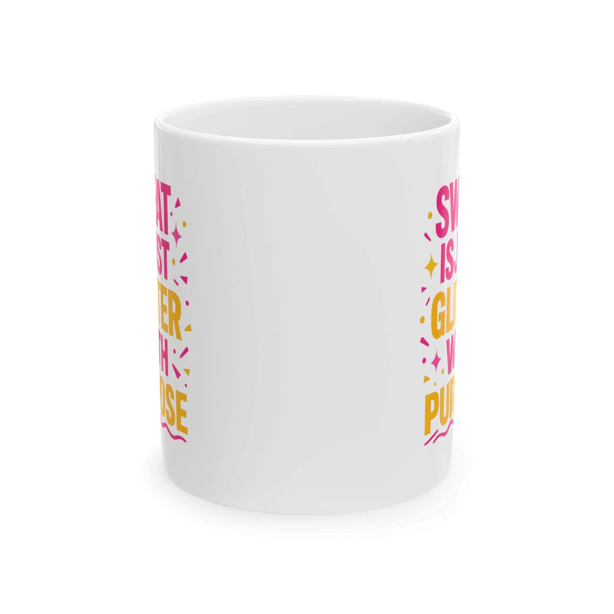 Zumba Instructor Sweat Is Just Glitter With Purpose Coffee Mug | Unique Gift | Ceramic Mug